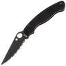 Нож Spyderco Military 2 DLC Serrated сталь S30V рукоять Black G10 (C36GSBK2)