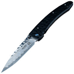 Нож Mcusta Forge Shadow Tsushi сталь VG-10/Damascus рукоять чёрная сталь 420J3 (MC-0114BD)