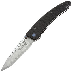 Нож Mcusta Forge Shadow Tsushi сталь VG-10/Damascus рукоять чёрная сталь 420J3 (MC-0114BD)