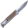 Нож Reate EXO-M Drop point Stonewashed сталь CPM-3V рукоять Ti/Burlap micarta