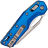 Нож Microtech MSI Ram-Lok stonewash сталь M390MK рукоять Fluted Blue Aluminum (210-10FLB)