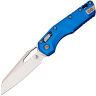 Нож Microtech MSI Ram-Lok stonewash сталь M390MK рукоять Fluted Blue Aluminum (210-10FLB)