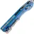 Нож Microtech MSI Ram-Lok stonewash сталь M390MK рукоять Fluted Blue Aluminum (210-10FLBL)