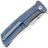 Нож Kansept Bison satin сталь S35VN рукоять Blue Titanium/Frag Pattern