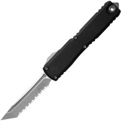 Нож Microtech Ultratech ZBP T/E serrated apocalyptic сталь M390MK рукоять Black Aluminum