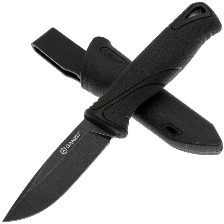 Нож Ganzo G807 Blackwash cталь 9CR14 рукоять Black PP/TRP Нож Ganzo G807 Blackwash cталь 9CR14 рукоять Black PP/TRP