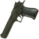 Макет пистолет Desert Eagle США-Израиль 1982г черный (Denix)  (D7/1123)