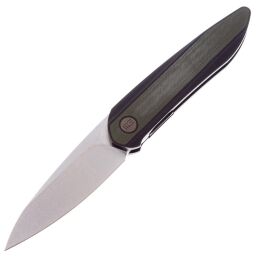 Нож We Knife Black Void Opus Stonewash сталь CPM-20CV рукоять Black Ti/Green G10 (2010V-2)