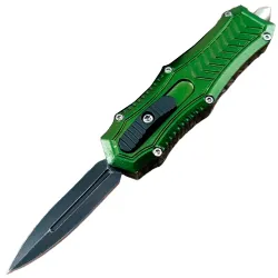 Нож Мастер-К MA018-2 сталь 420 рукоять алюминий зеленый