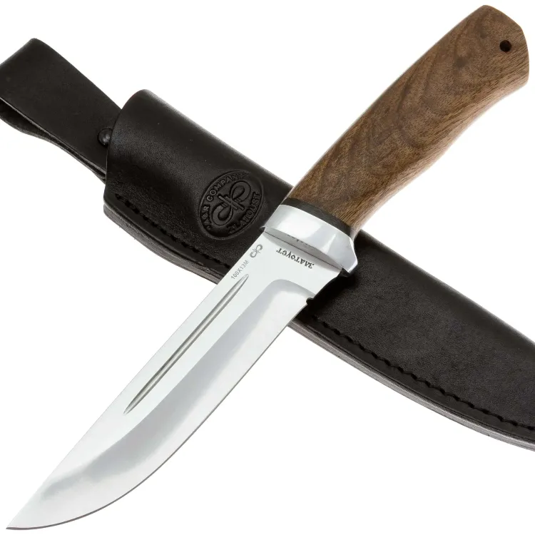 Нож Бекас сталь 100Х13М рукоять орех ввертыш (АиР Златоуст)