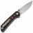 Нож Reate PL-XT Drop Point stonewash сталь Nitro-V рукоять Black Micarta/Red G10
