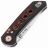 Нож Reate PL-XT Drop Point stonewash сталь Nitro-V рукоять Black Micarta/Red G10