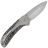 Нож WE Knife Zizzit beadblast сталь CPM-20CV рукоять Gray Titanium/Aluminum Foil CF (WE23031-2)
