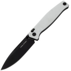 Нож Real Steel Huginn black сталь VG-10 рукоять White G10 (7652WB)