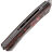 Нож NL Knives Frodo 2.0 Drop point stonewash сталь M390 рукоять Chaotic Red CF