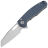 Нож Petrified Fish Trilobite stonewash сталь 14C28N рукоять Blue G10