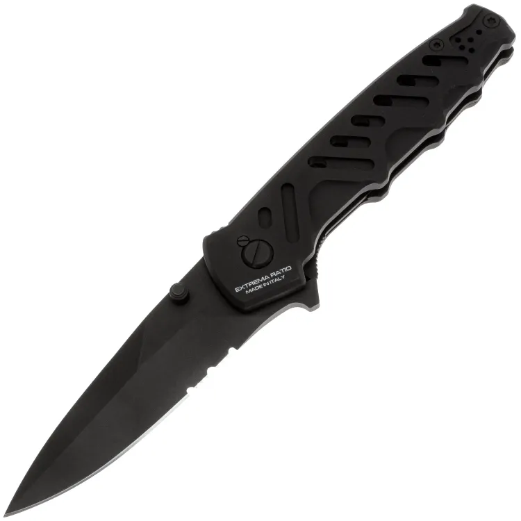 Нож Extrema Ratio Caimano Nero N.A. Black сталь N690 рукоять Black Aluminium