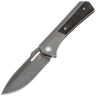 Нож Vanguard Continuum stonewash сталь M390 рукоять Gray Ti/Chaotic CF