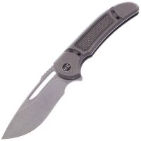 Нож We Knife Minax Stonewash сталь CPM-20CV рукоять Gray Ti (2007B)