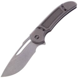 Нож WE Knife Minax Stonewash сталь CPM-20CV рукоять Gray Ti (2007B)
