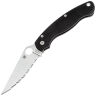 Нож Spyderco Military 2 Serrated Satin сталь S30V рукоять Black G10 (C36GS2)