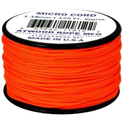 Паракорд Atwoodrope Micro Cord Neon Orange 38м