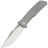 Нож Kansept Bison satin сталь S35VN рукоять Gray Titanium/Frag Pattern
