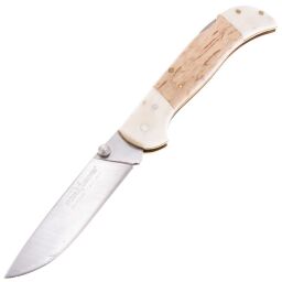Нож FOX Forest 500 сталь 440C рукоять кость/карельская береза