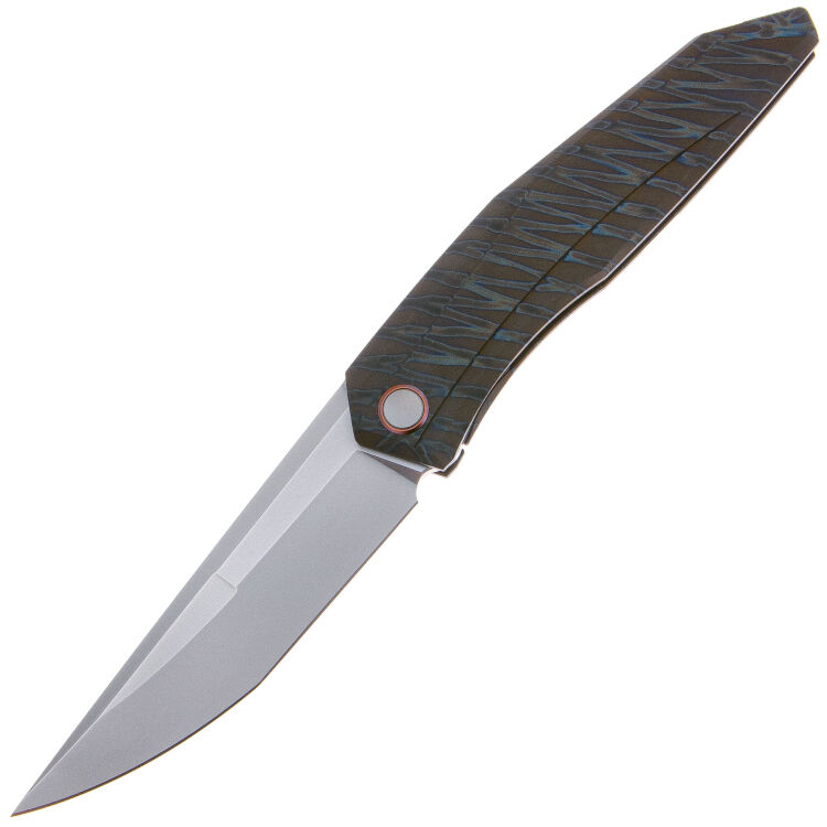 Нож WE Knife Cybernetic beadblast сталь CPM-20CV рукоять Tiger Stripe Flamed Ti (WE22033-3)