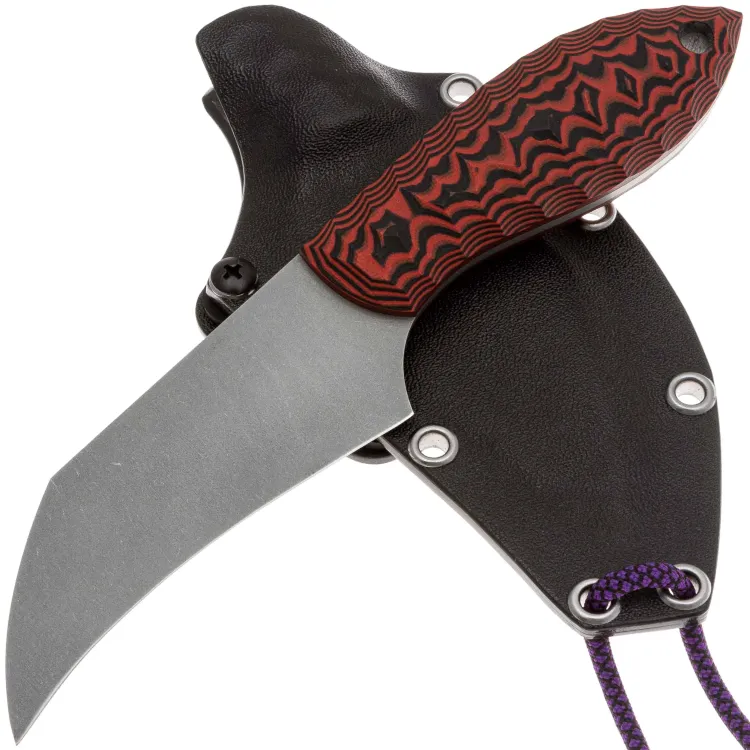 Нож Волчий Век Коготь сталь PGK WA рукоять Black/Red G10