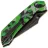 Нож Tenable Fenrir Top Liner Lock blackwash сталь D2 рукоять Green Camouflage G10