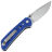 Нож Reate PL-XT Drop Point stonewash сталь Nitro-V рукоять Blue G10