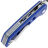 Нож Reate PL-XT Drop Point stonewash сталь Nitro-V рукоять Blue G10