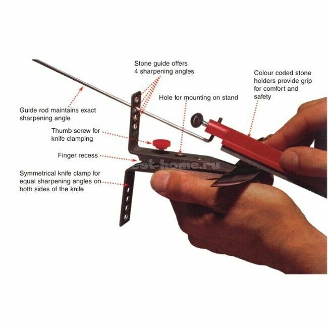 Lansky Deluxe Knife Sharpening System 3 Stone Set VG