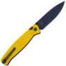 Нож Real Steel Huginn Black сталь VG-10 рукоять Yellow G10 (7653YB)