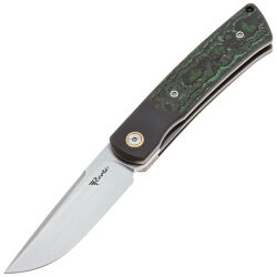 Нож Reate Tribute satin сталь M390 рукоять Ti/Jungle Wear FatCarbon