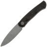 Нож NL Knives Frodo 2.0 Drop point stonewash сталь М390 рукоять Twill 3к CF