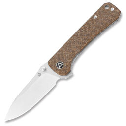 Нож QSP Hawk Satin сталь 14C28N рукоять Brown Micarta (QS131-G)