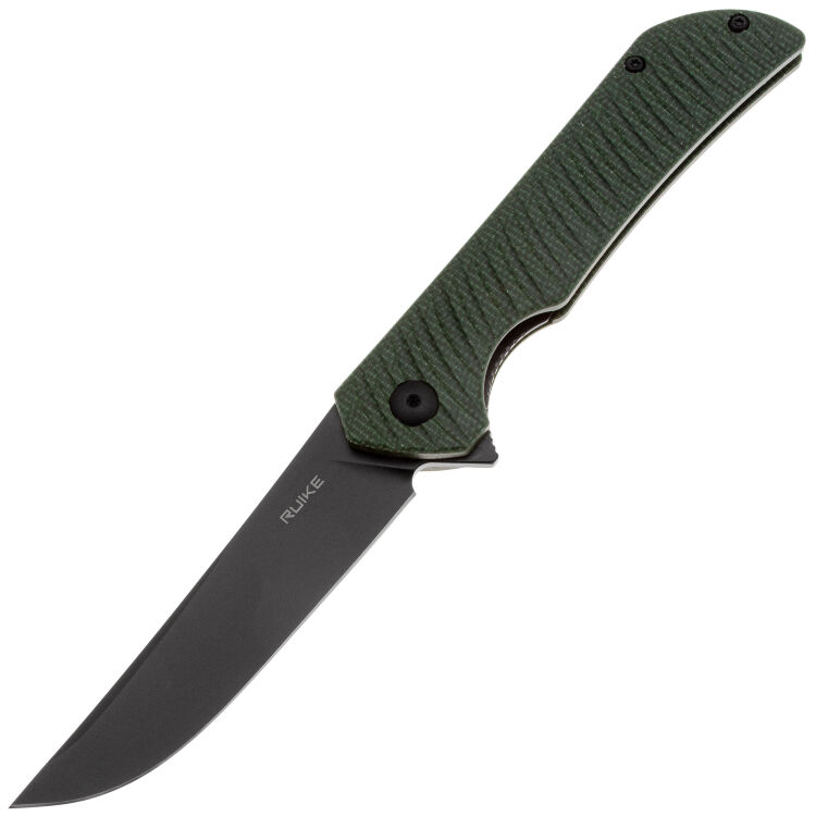 Нож Ruike P122-MG black cталь 14C28N рукоять Green Micarta