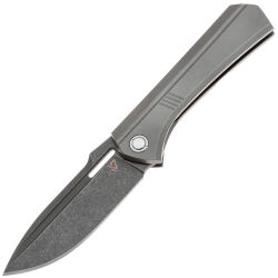 Нож Vanguard Continuum stonewash сталь M390 рукоять Gray Titanium