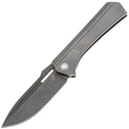 Нож Vanguard Continuum stonewash сталь M390 рукоять Gray Titanium