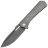 Нож Vanguard Continuum stonewash сталь M390 рукоять Gray Titanium