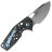 Нож FOX Suru satin сталь M390 рукоять Carbon fiber/Blue Ti parts (FX-526CFBL)