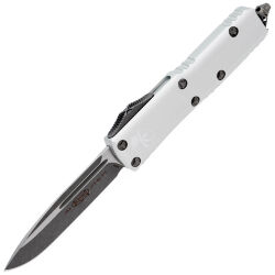 Нож Microtech UTX-85 S/E apocalyptic сталь M390 рукоять Clear Aluminium (231-10APCR)