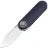 Нож Vosteed Corgi-V satin сталь 14C28N рукоять Dark Slate Blue Aluminium