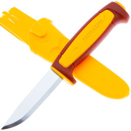 Нож Mora Basic 511 LE 2023 Yellow/Dala Red сталь Carbon Steel рукоять Polypropylene (14146)