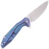 Нож Kubey Nova сталь AUS-10 рукоять Blue Titanium