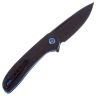 Нож We Knife Saakshi Blackwash сталь CPM-20CV рукоять Marble CF/Blue Ti (WE20020C-2)
