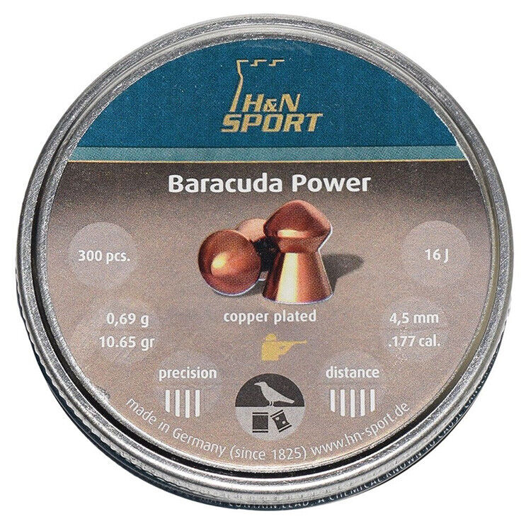 Пуля пневм. H&N Baracuda Power 4.5мм 0,69гр 300шт