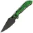 Нож Tenable Fenrir Top Liner Lock blackwash сталь D2 рукоять Green Misty Mountain G10